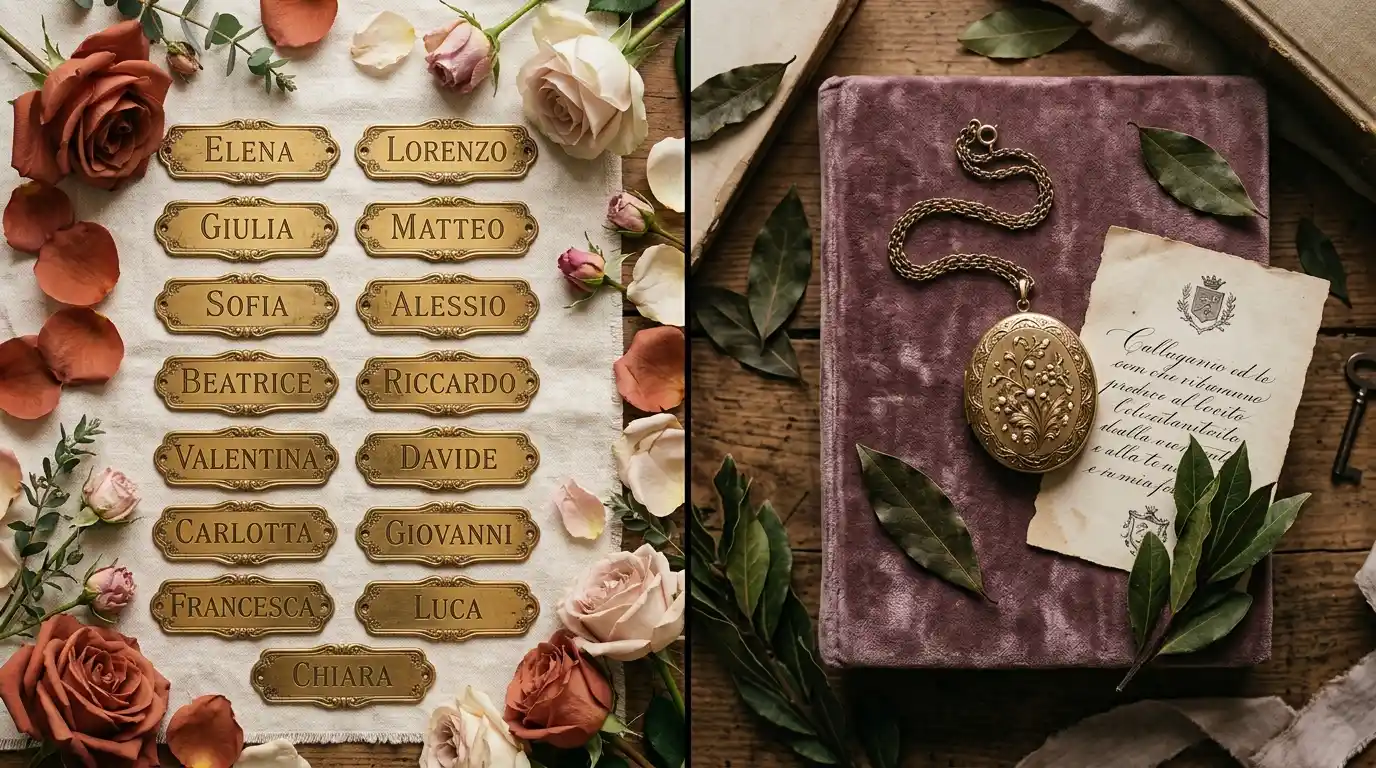 Popular vs rare Italian girl names comparison