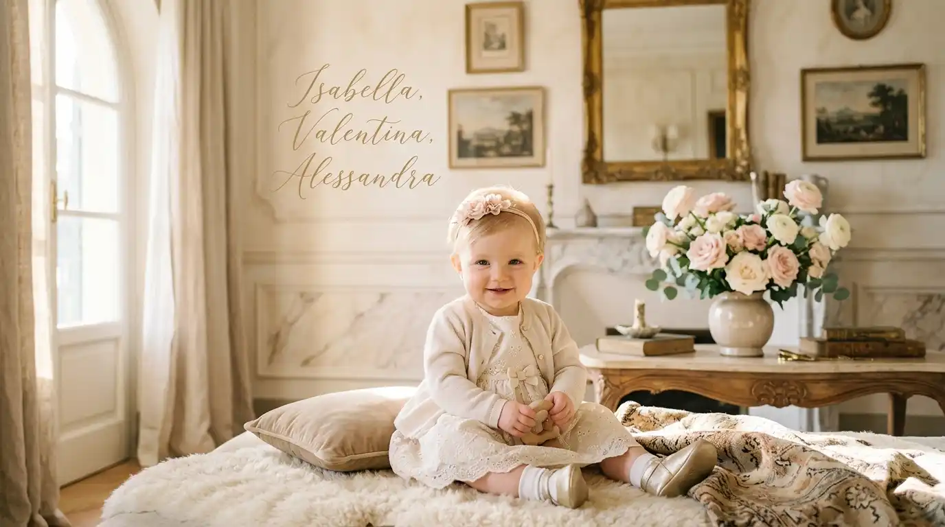 Elegant and Beautiful Italian Female Names – pearls, peonies, and Italian sophistication