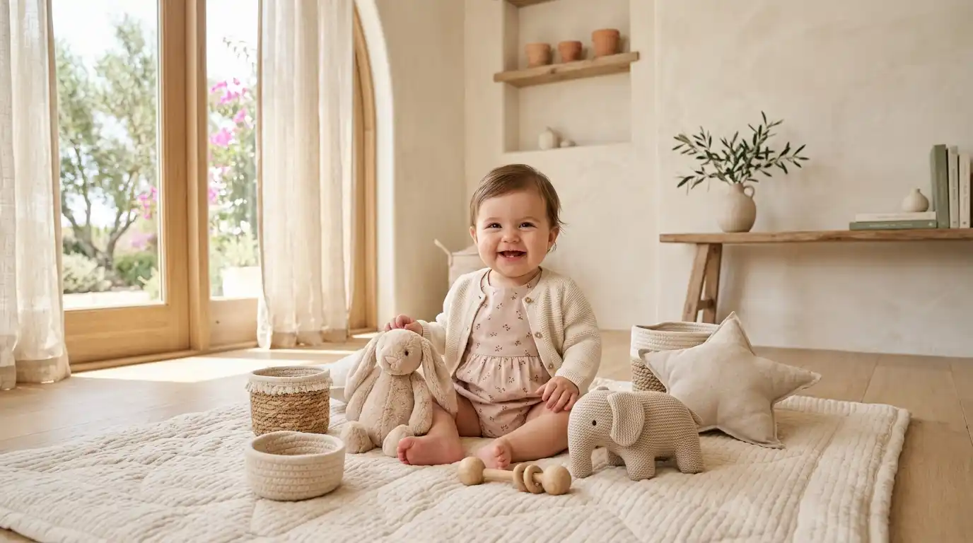 Short Italian Names for Girls – minimalist Italian still life with espresso cup, peony bud, and gold pendant