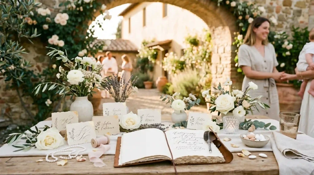 Beautiful Italian girl name inspiration with elegant feminine aesthetic and soft romantic styling